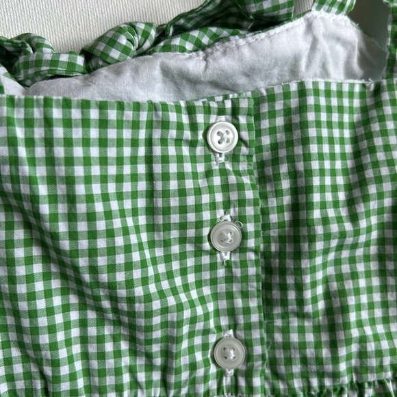 Janie and Jack Green Gingham Kids Dress - Size 3T - Picture 6 of 6